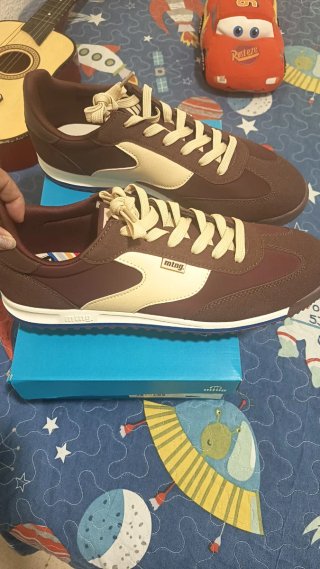 Zapatillas Mustang Marrón y Beige Talla X