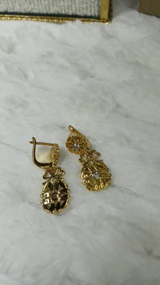 Pendientes Vintage Chapado Oro 18k