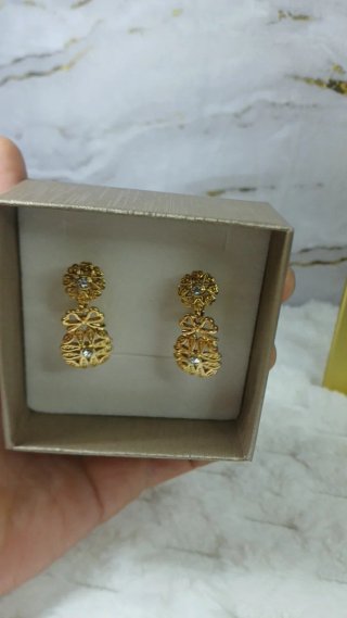 Pendientes Vintage Chapado Oro 18k