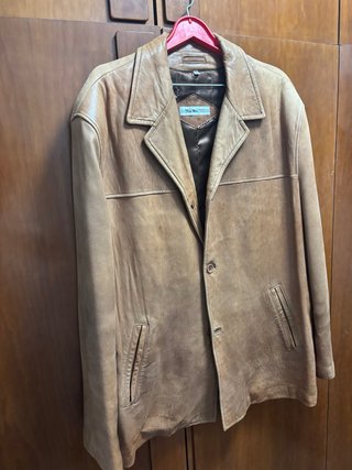 2 Chaquetas de Piel Hombre Talla 60 Marrón