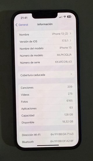 iPhone 13 128GB Azul