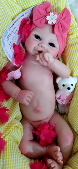 Bebé Reborn Silicona Completa 44cm y 2.700gm