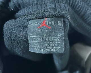 Pantaloni Jordan neri ragazzo 10-12 anni