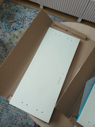 2 Frentes Cajón Ikea Besta Blanco Brillo