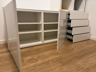 Armario organizador blanco