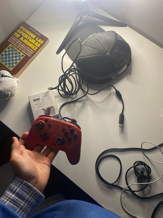 Mando Nintendo Switch Pro Rojo Camuflaje