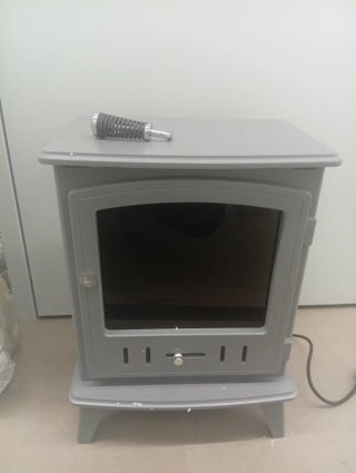 Chimenea Eléctrica Adam Aviemore Gris