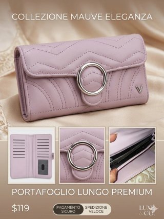 Portafoglio Luxe & Co. Rosa/Viola