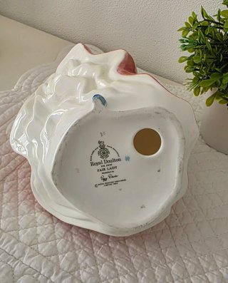 Statuina di  Royal Doulton arancio e rosa