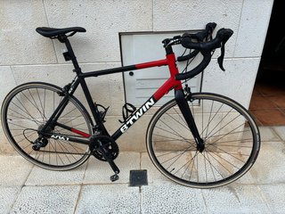 Bicicleta Carretera Btwin Talla L Roja/Negra