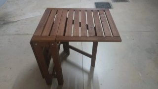 Mesa y 4 Sillas Jardín Ikea Madera