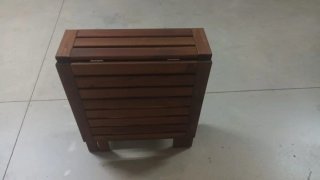 Mesa y 4 Sillas Jardín Ikea Madera