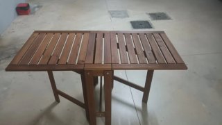 Mesa y 4 Sillas Jardín Ikea Madera