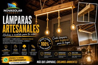 Lámparas Artesanales madera
