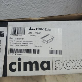 Caja Suelo Simon Cimabox S610/14 6 Módulos Grafito