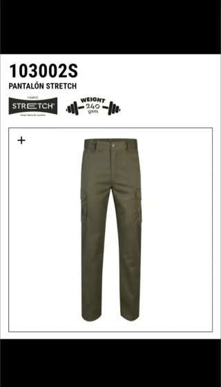 Pantalón de trabajo Velilla 6 bolsillos