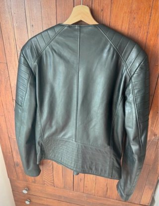 Giacca Pelle Nera Lab Milano Tg M