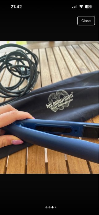 Piastra capelli HH Simonsen blu
