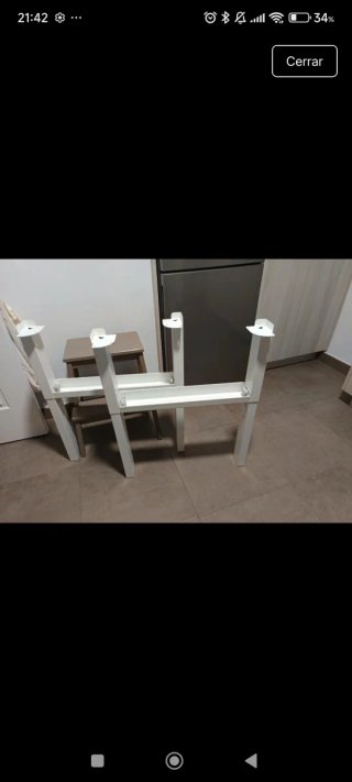 Gambe per scrivania per bambini Ikea Pahl bianche