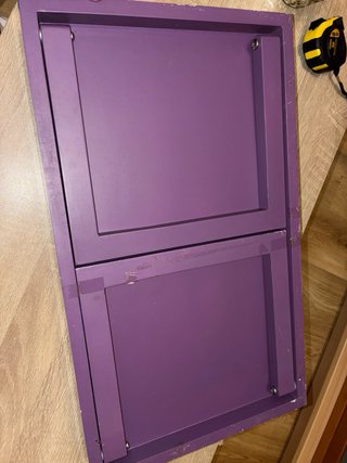 Mesita plegable morada