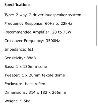 Altavoces Infinity Primus 100 Hifi