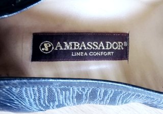 Scarpe vintage Ambassador in pelle