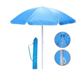 Sombrilla Playa y Jardín 240cm Azul XL - Nuevo