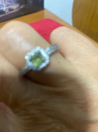 Anillo Plata Piedra Verde