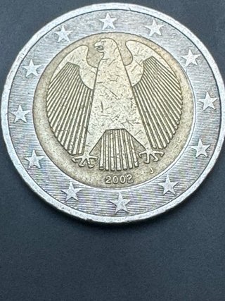 Moneda 2 euros Alemania 2002 error