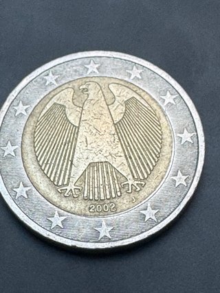 Moneda 2 euros Alemania 2002 error