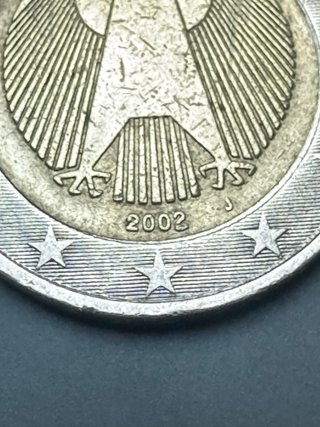 Moneda 2 euros Alemania 2002 error