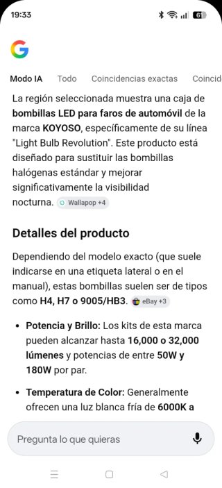 Luces LED Coche KOYOSO