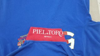 Polo azul hombre talla L