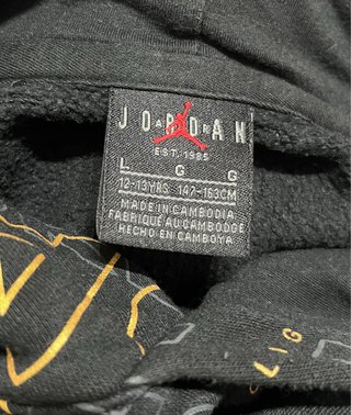 Felpa Jordan con cappuccio 12-13 anni