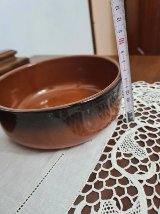 Set 2 Ciotole Terracotta Nere e Marroni