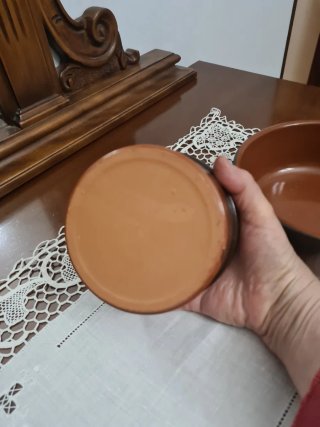 Set 2 Ciotole Terracotta Nere e Marroni