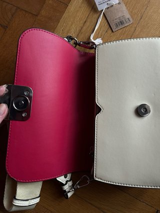 Borsa gialla e bordeaux