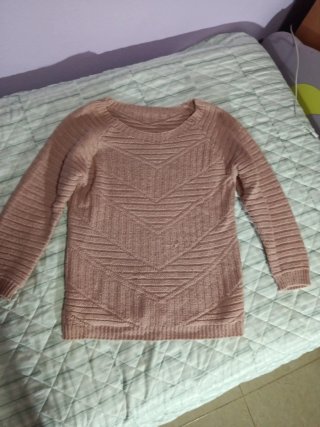 Jersey de punto amarillo, jersey rosa y uno blanco