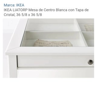 Mesa Centro LIATORP IKEA Blanca