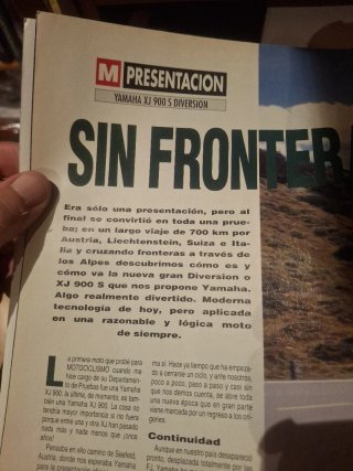 Revista Yamaha XJ 900 s diversión