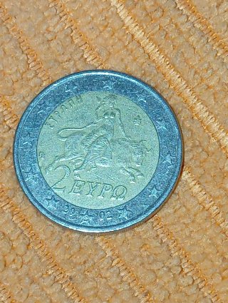 Moneda 2 Euros 2002 Grecia