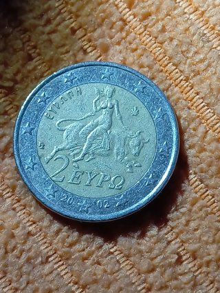 Moneda 2 Euros 2002 Grecia