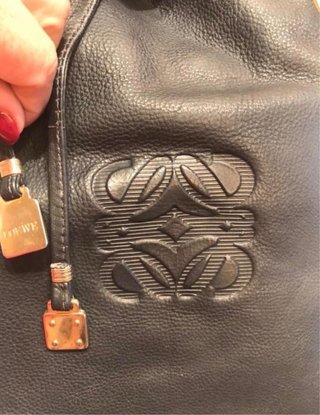 Bolso Loewe Vintage Negro Piel