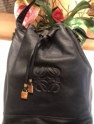 Bolso Loewe Vintage Negro Piel