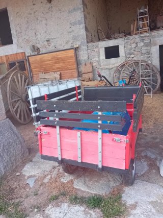 Motocultor BCS con remolque y fresadora