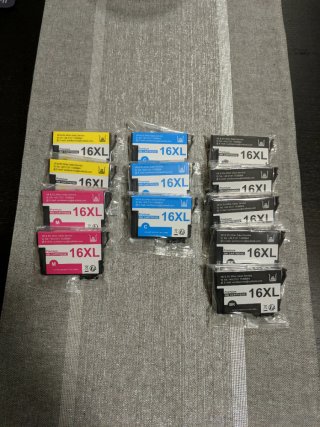Lote de 12 artuchos compatibles Epson 16XL.
