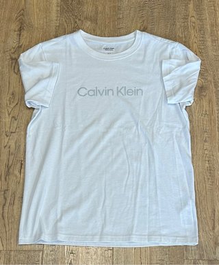 Camiseta Calvin Klein Performance Blanca Clásica