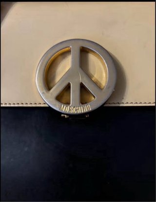 Borsa Moschino vintage beige e nera