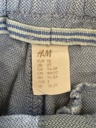 Pantalón corto H&M azul claro