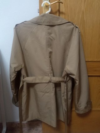 Gabardina Lefties Beige Talla S Mujer Nueva